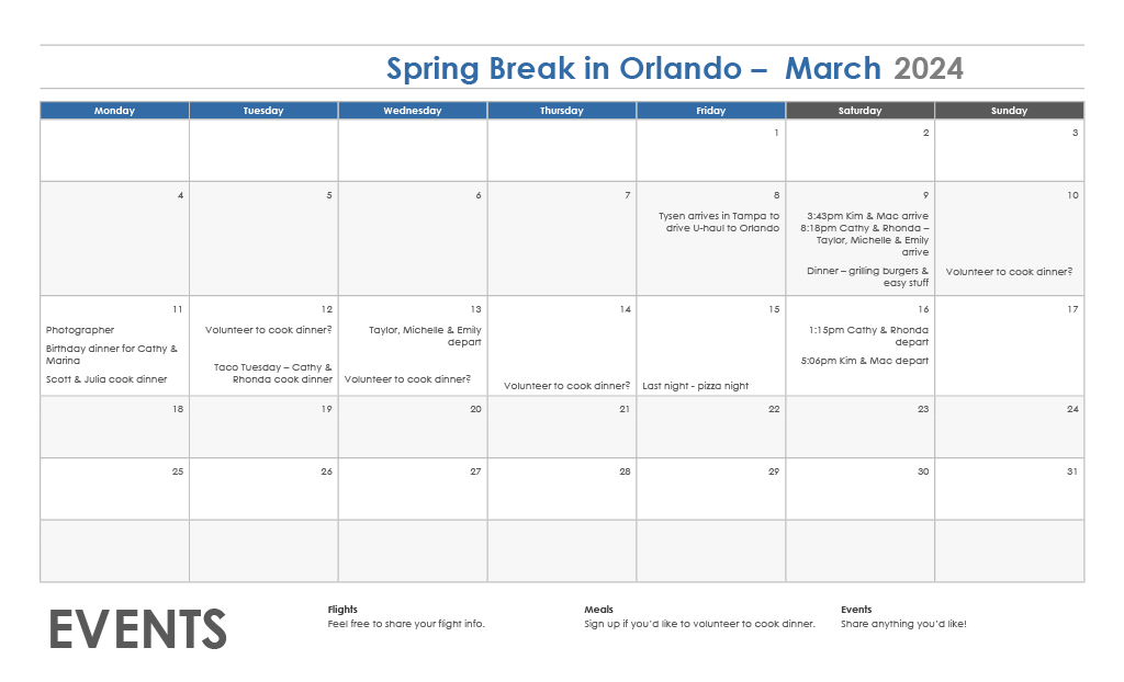 Calendar